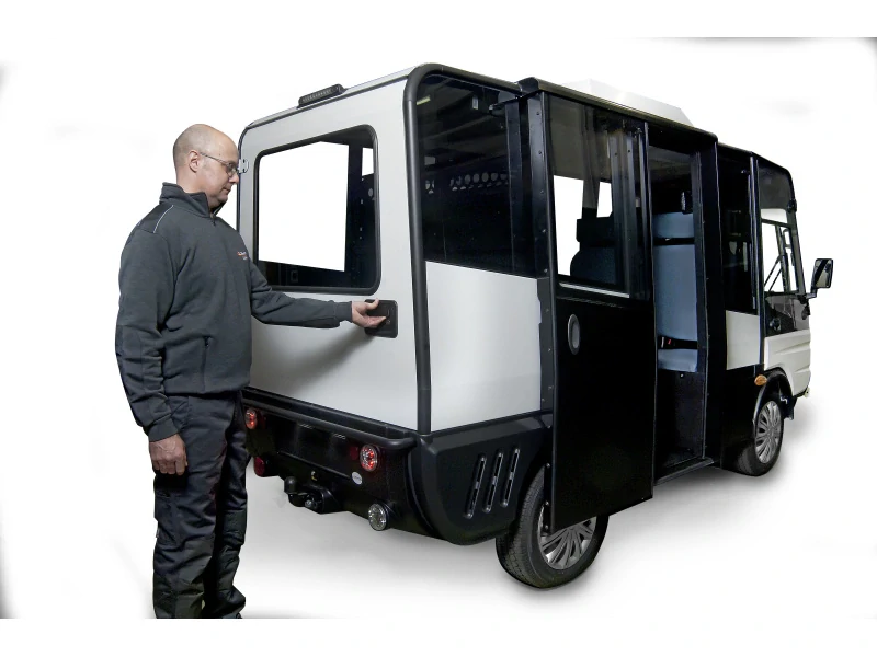 Elektrické vozidlo pro přepravu osob SHUTTLE – GECO / GRIFO